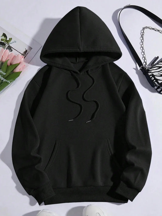 Beautiful Purple Butterfly Printing Hoodies Women Fleece Pocket Hoody Simple Casual Hoodie Autumn Loose Female Streetwear