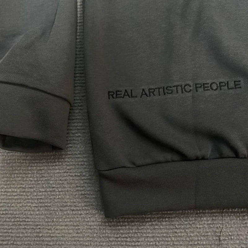 Y2K Retro Style Hoodie 2025 Fashion Street Casual Pullover Jacket with Letter Hot Stamping Design
