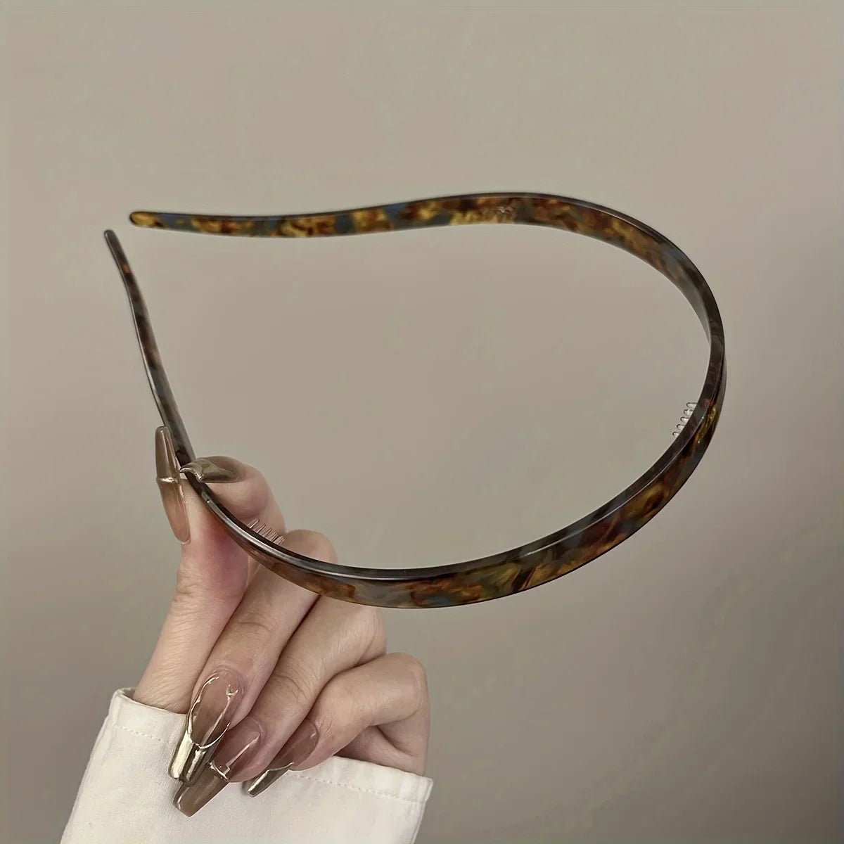 1pc Ladies Non-Clamping Ear Bone Hair Accessories Acetic Acid Headband Headband High-End Hairband Girls 2025 New Summer Elegant