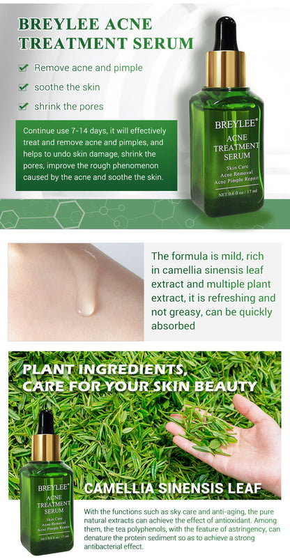 BREYLEE Facial Cleanser Toner Essence Face Cream Gel Facial Mask Set