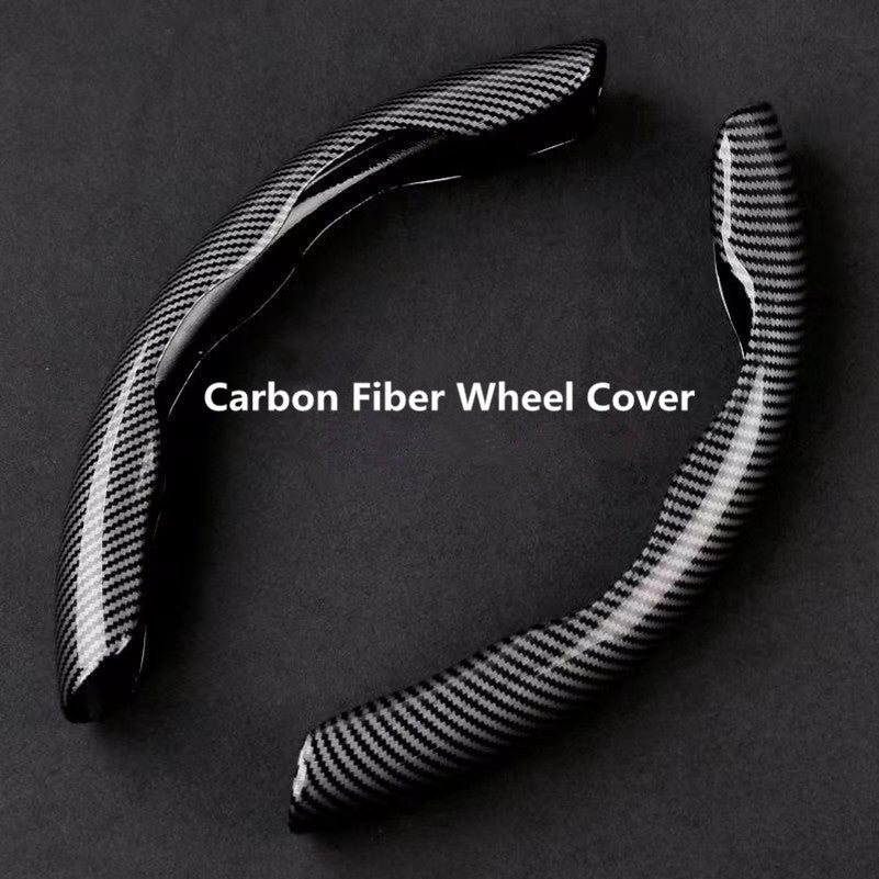 [Carbon Fiber Steering Wheel Cover] Non-Slip Carbon Fiber Steering Wheel Cover - Upgrade Your Driving Experience Badiee Stylez