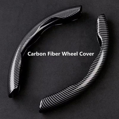 [Carbon Fiber Steering Wheel Cover] Non-Slip Carbon Fiber Steering Wheel Cover - Upgrade Your Driving Experience Badiee Stylez