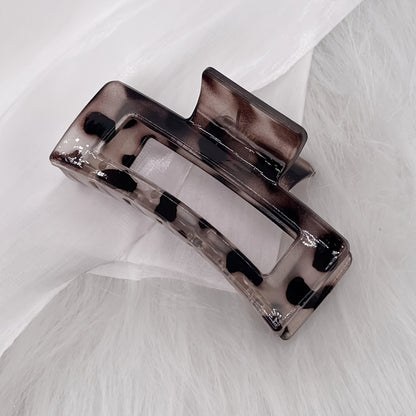 Multicolor Large Thick Acrylic Hair Clip Rectangle Hairclip Long Hair Resin Claw Clips Nonslip Jaw Clips Badiee Stylez