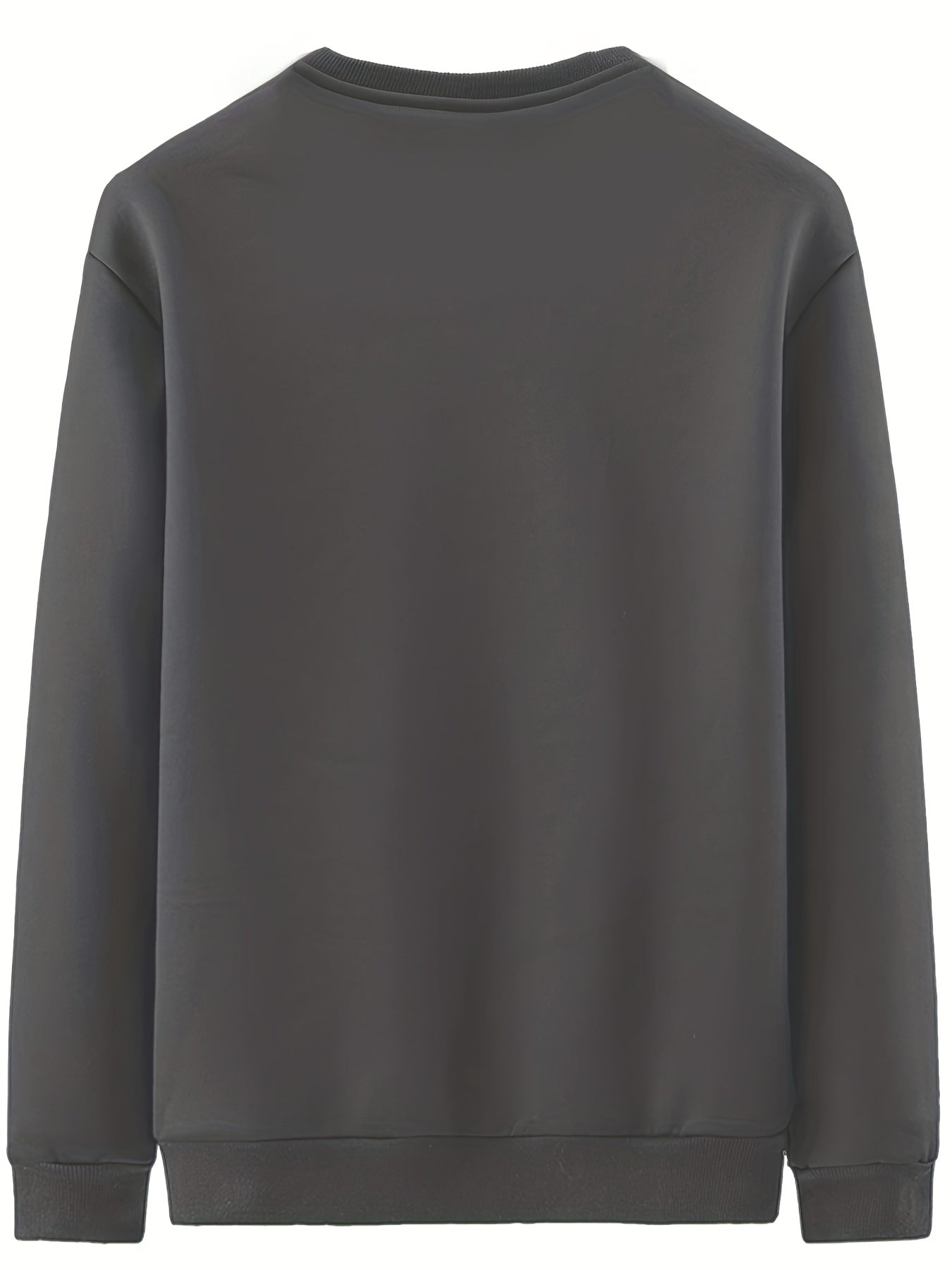 New Men's Casual Fashionable Solid Color Crew Neck Sweatshirts For Autumn And Winter Badiee Stylez