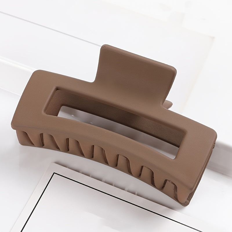 Multicolor Large Thick Acrylic Hair Clip Rectangle Hairclip Long Hair Resin Claw Clips Nonslip Jaw Clips Badiee Stylez