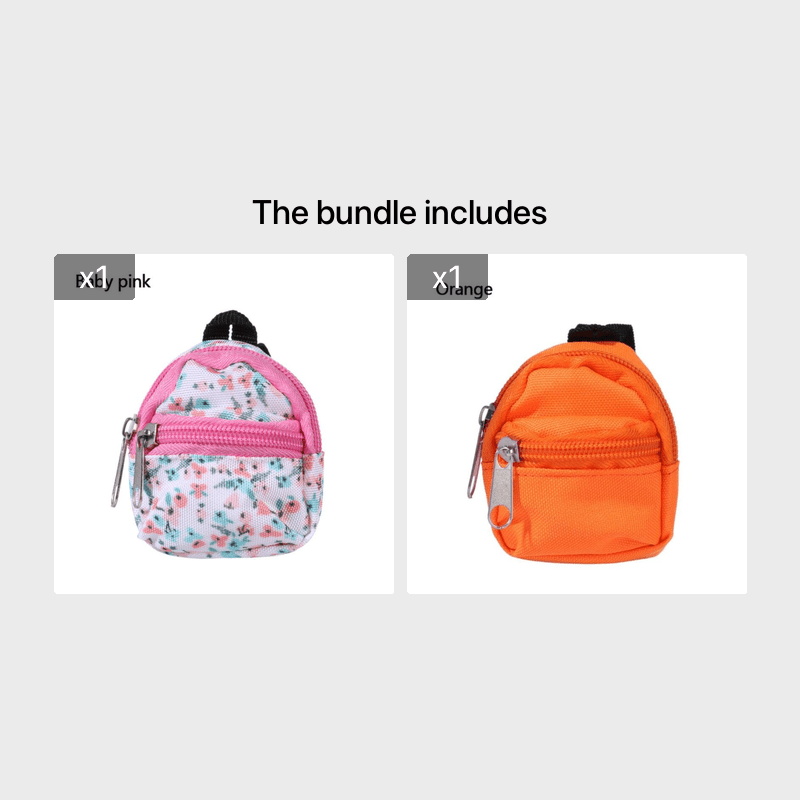 for LABUBU 11.81inch Doll 1/6 BJD Doll Mini Bag Backpack Mini Doll Bag Doll House Decoration Toy Accessories for Gifts Halloween, Christmas Gift Badiee Stylez