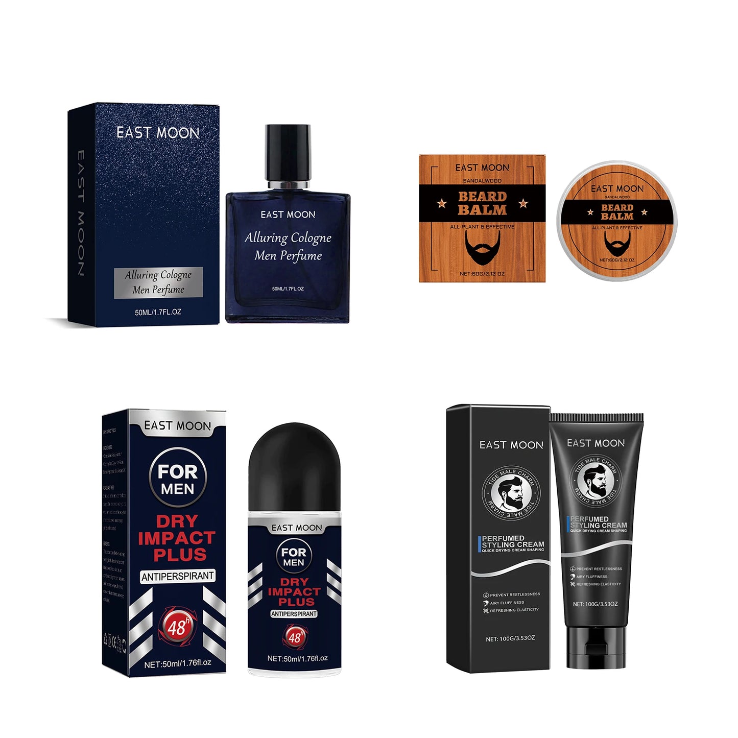 East Moon Men Cologne Fragrance Perfume Beard Care Cream Charming Pheromone Fragrance Styling Hair Fresh Dating Perfume Spray - Badiee Stylez