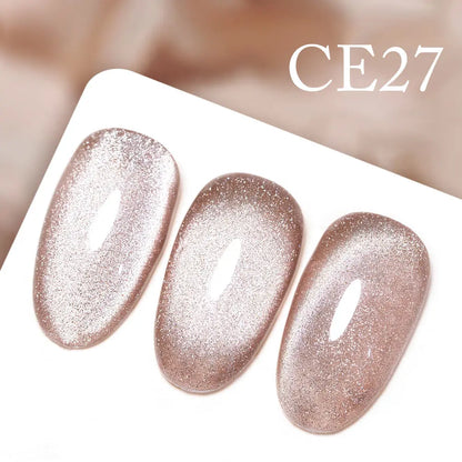 CANNI New 18ml Long Wear No-wipe Bright Topcoat Peeloff Base coat 5g Crystal Magnetic Cat Eye Gel Sparkling Glitter Varnishe CE27
