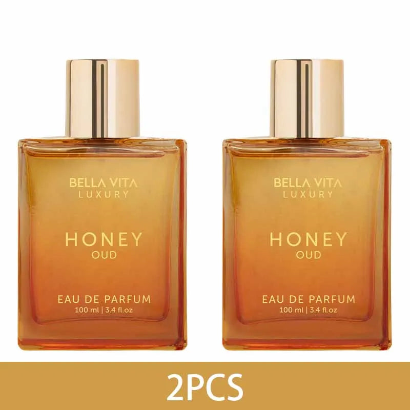 100ML Original Bella Vita Luxury Honey Oud Eau De Parfum Arabian Women's Perfume Cologne Long-Lasting Unisex Fragrance Makeup Badiee Stylez