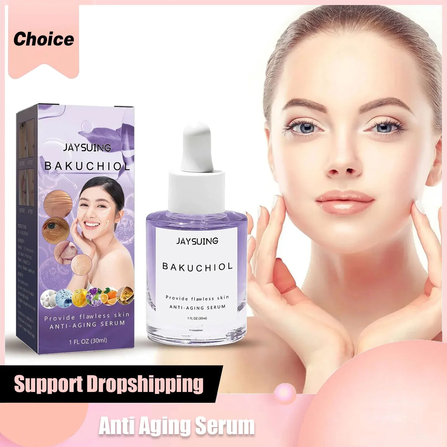 Collagen Remove Wrinkle Face Serum Lift Firming Anti Aging Fade Fine Lines Whitening Brightening Moisturizer Skin Care Cosmetics