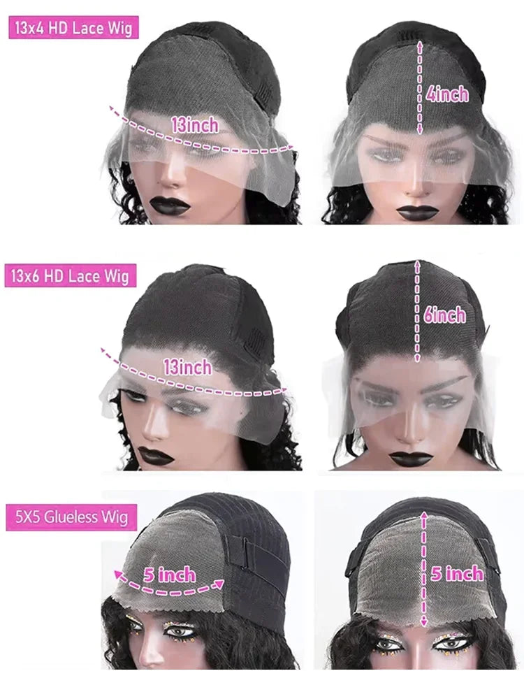 Bone Straight 13x4 Lace Frontal Wig For Women 5x5 Glueless Invisi-Drawstring Black Human Hair Wig 13X6 Lace Front Wig Human Hair Badiee Stylez