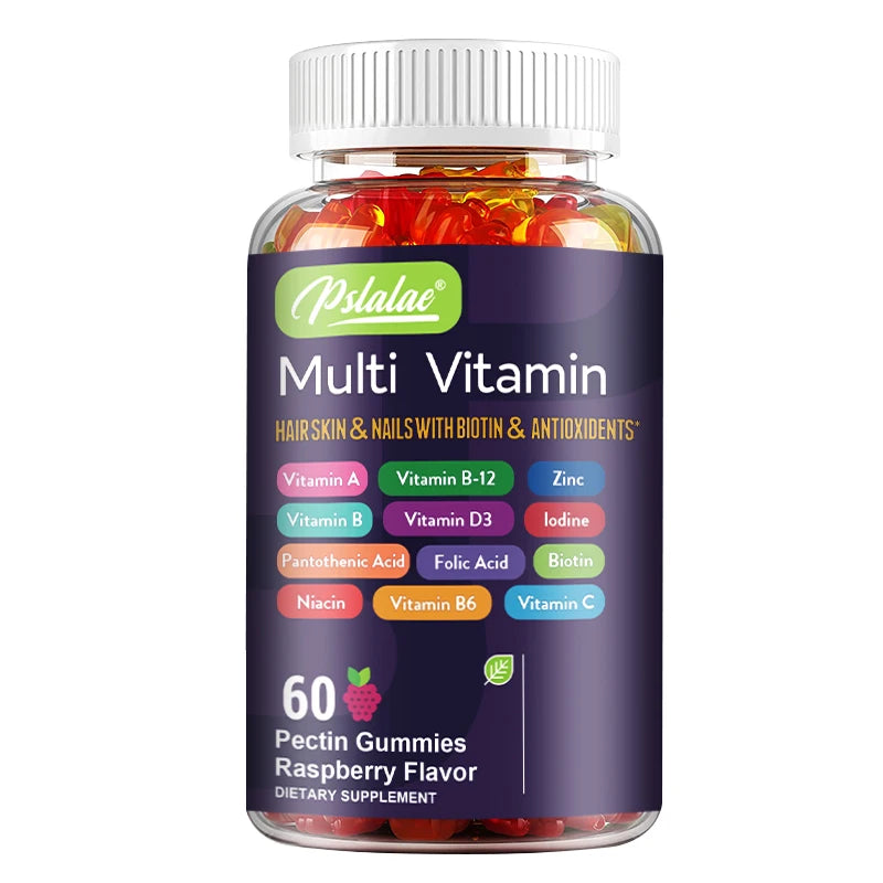 Multivitamin Gummies - with Vitamins and Minerals - Enhances Energy Levels, Immune Support, Antioxidant - 60 Gummies 60 Gummies United States