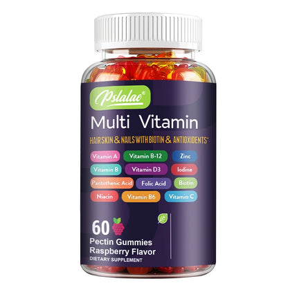 Multivitamin Gummies - with Vitamins and Minerals - Enhances Energy Levels, Immune Support, Antioxidant - 60 Gummies 60 Gummies United States