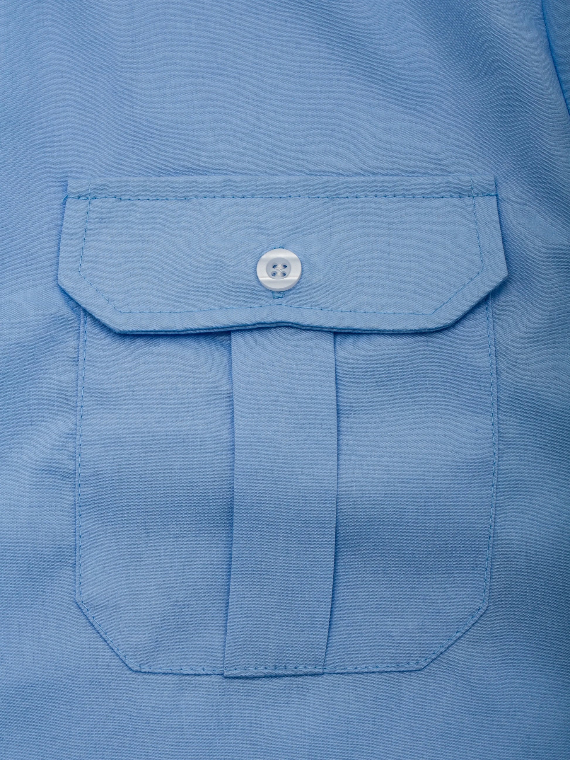 Men's Summer Lapel Solid Short Sleeve Shirt with Two Pockets Casual Button Comfort Cardigan