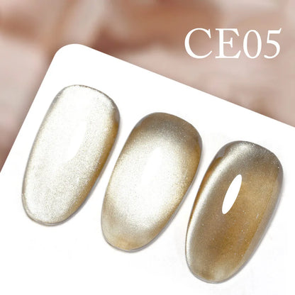 CANNI New 18ml Long Wear No-wipe Bright Topcoat Peeloff Base coat 5g Crystal Magnetic Cat Eye Gel Sparkling Glitter Varnishe CE05