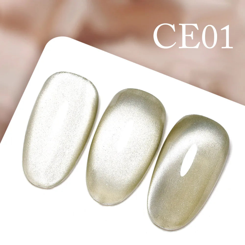 CANNI New 18ml Long Wear No-wipe Bright Topcoat Peeloff Base coat 5g Crystal Magnetic Cat Eye Gel Sparkling Glitter Varnishe CE01