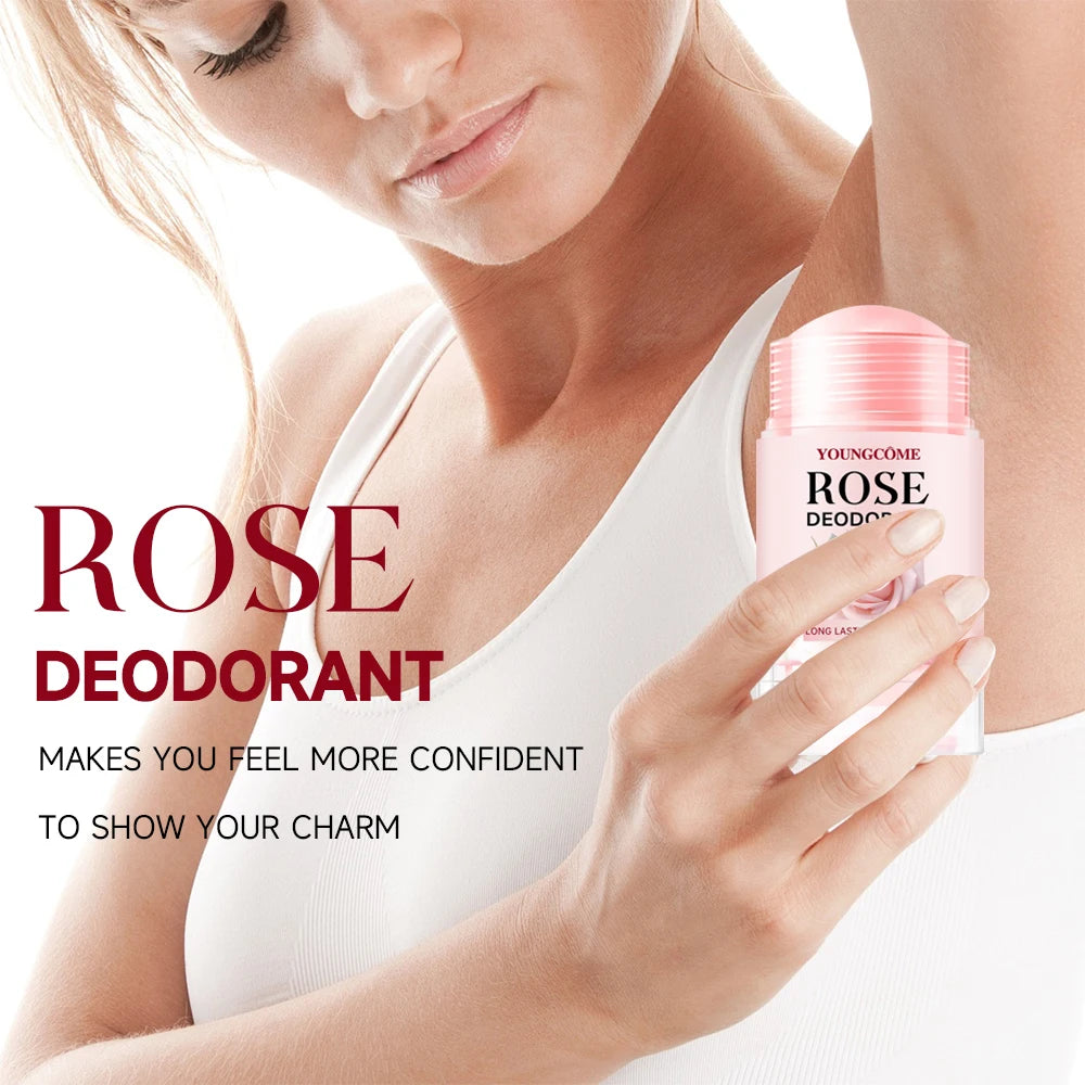 Pink Rose Essentials Deodorant Stick Long Lasting Fragrance Fragrance Oil Deodorant Cream Dating Aroma Perfume Cooling armpit