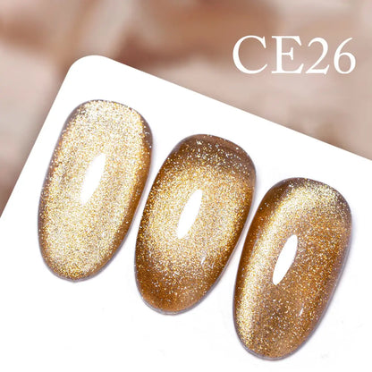 CANNI New 18ml Long Wear No-wipe Bright Topcoat Peeloff Base coat 5g Crystal Magnetic Cat Eye Gel Sparkling Glitter Varnishe CE26