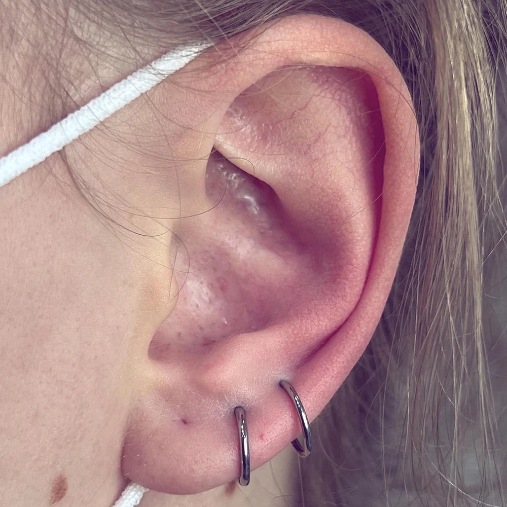 Right Grand Hypoallergenic Nose Rings ASTM F136 Titanium Septum Jewelry Hinged Segment Ring Body Piercing Nose Hoop Lip Rings