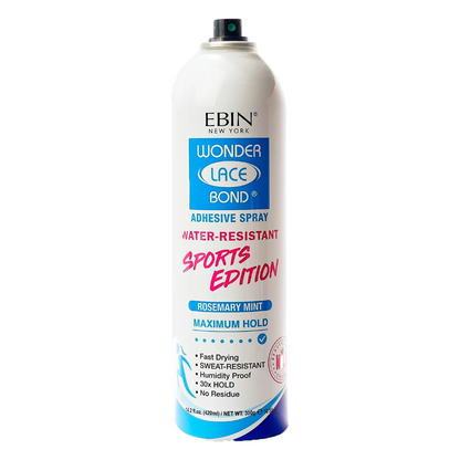 Ebin New York Wonder Lace Bond Sports Edition Adhesive Spray - Ultra Strong Hold, Ideal for Sports & Active Lifestyles