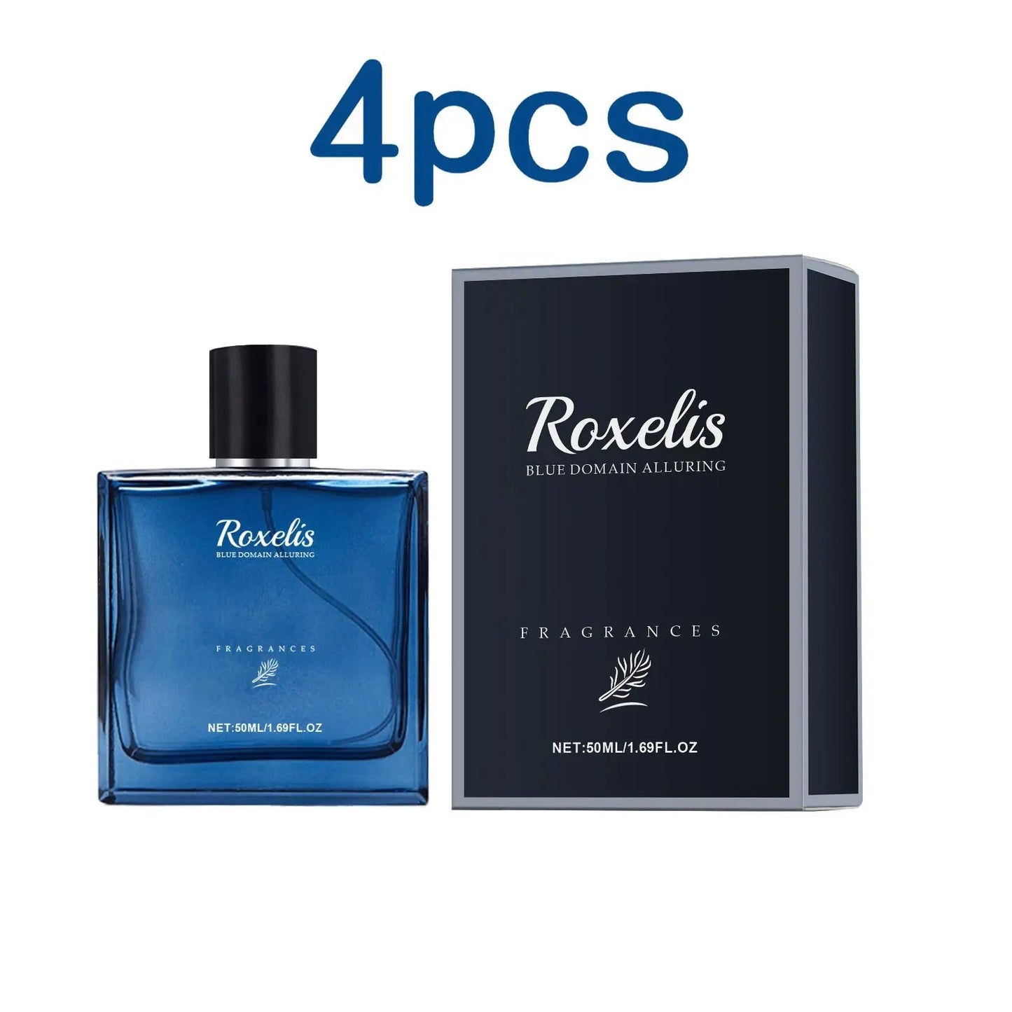 Roxelis 50ml Charmig Cologne Perfume Spray Men's Blue Domain Fragrance Lasting Scent Pheromone Flirting Romantic Dating Perfume Badiee Stylez