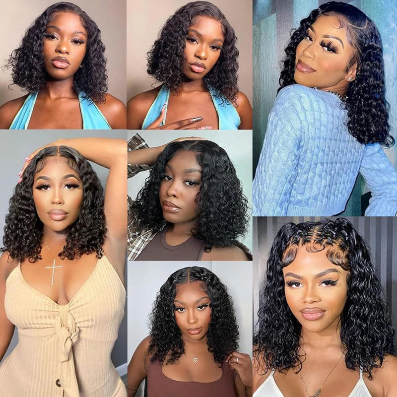 Jerry Curly Wigs 13x4 HD Lace Frontal Wig Glueless Remy Human Hair 4x4 Lace Closure Wig Human Hair Wigs Virgin Hair for Women Badiee Stylez