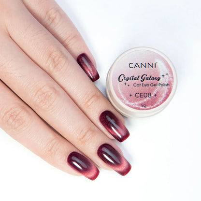 CANNI New 18ml Long Wear No-wipe Bright Topcoat Peeloff Base coat 5g Crystal Magnetic Cat Eye Gel Sparkling Glitter Varnishe