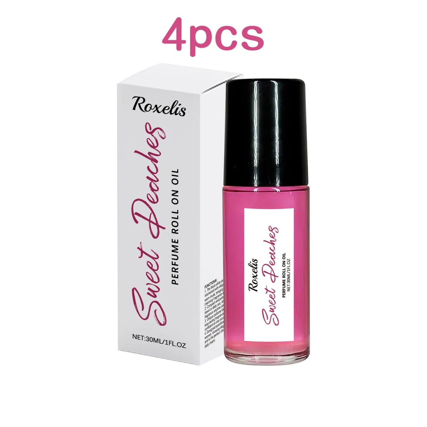 Roxelis 30ml Pheromone Perfume Roller Ball Long Lasting Peach Fragrance Oil Armpit Odor Remover Dating Scent Charming Perfume Badiee Stylez