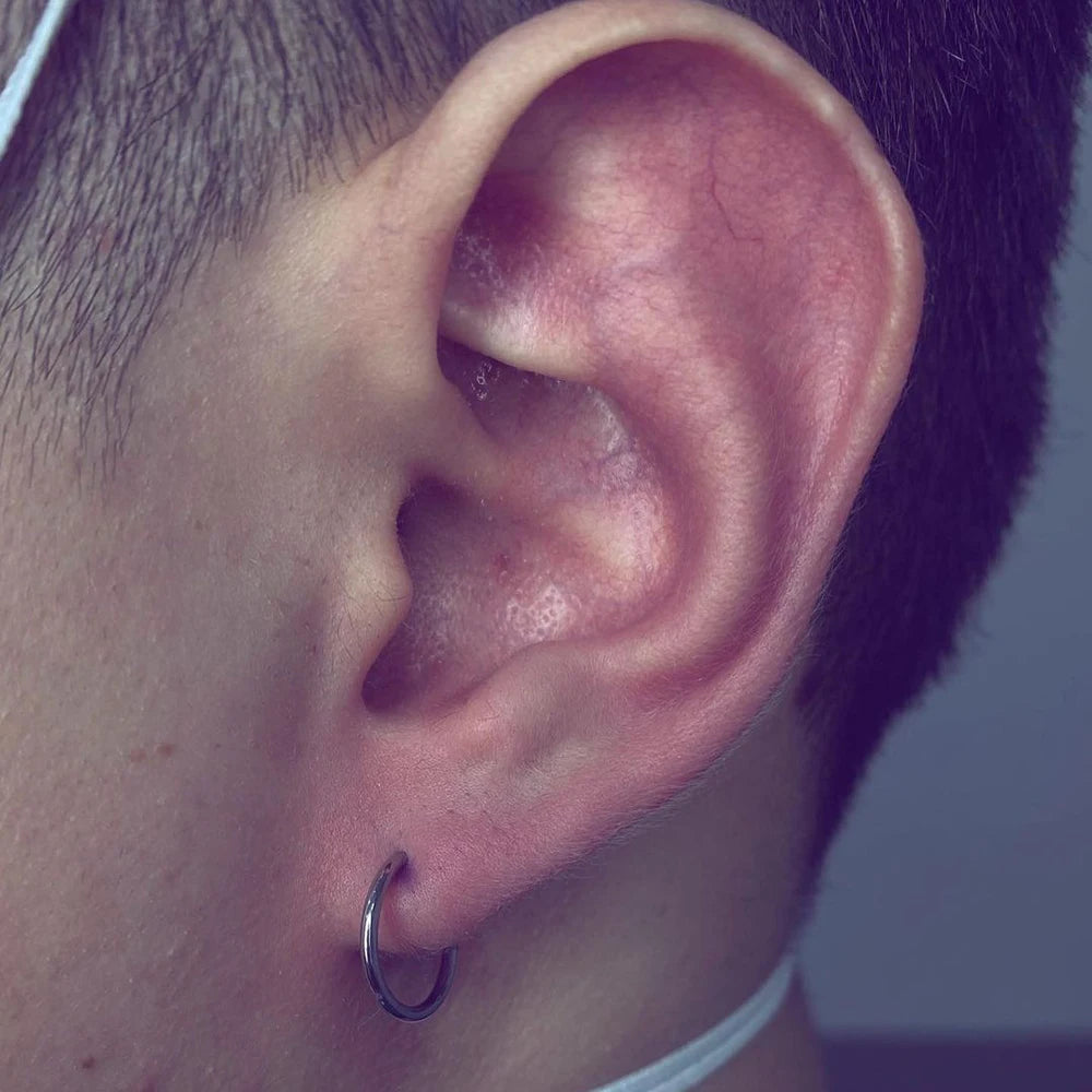 Right Grand ASTM F136 Titanium Hinged Hoop Nose Rings 20G 18G 16G Septum Ring Body Piercing Jewelry Helix Cartilage Rook Earring