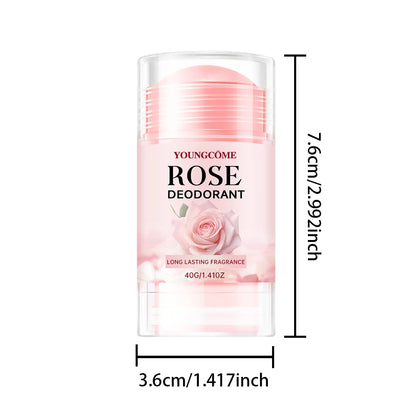 Pink Rose Essentials Deodorant Stick Long Lasting Fragrance Fragrance Oil Deodorant Cream Dating Aroma Perfume Cooling armpit