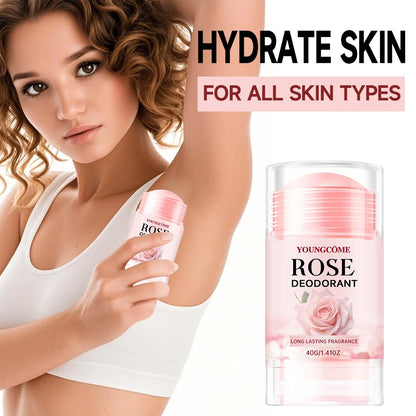 Pink Rose Essentials Deodorant Stick Long Lasting Fragrance Fragrance Oil Deodorant Cream Dating Aroma Perfume Cooling armpit