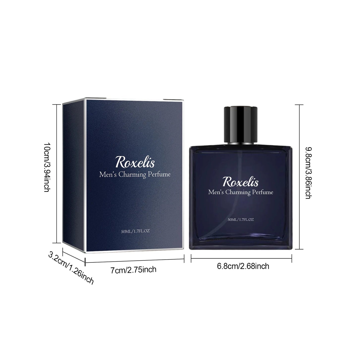 Roxelis 50ml Men Glamour Perfume Spray Cologne Light Fragrance Fresh Pheromone Romantic Couple Dating Gentlemen Charming Perfume Badiee Stylez