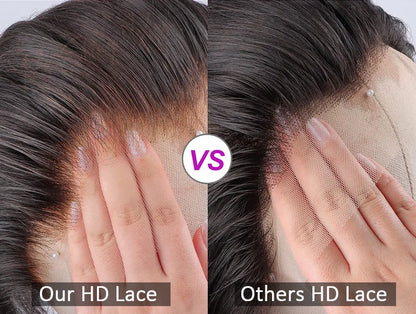 Deep Wave 13x6 13x4 HD Lace Frontal Wig Invisible Strap 360 Full Lace Glueless Wig Highlight 30 Inch Lace Front Human Hair Wigs