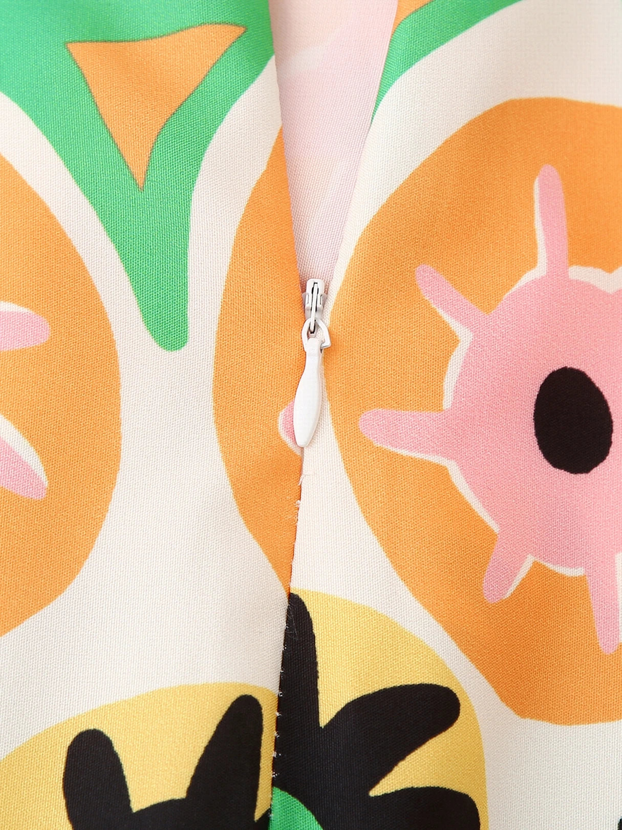 GDSTUFF Women Long Pleated Skirt Stylish Prints High Waist Back Zipper Ankle Length Vacation Bottlow Wear