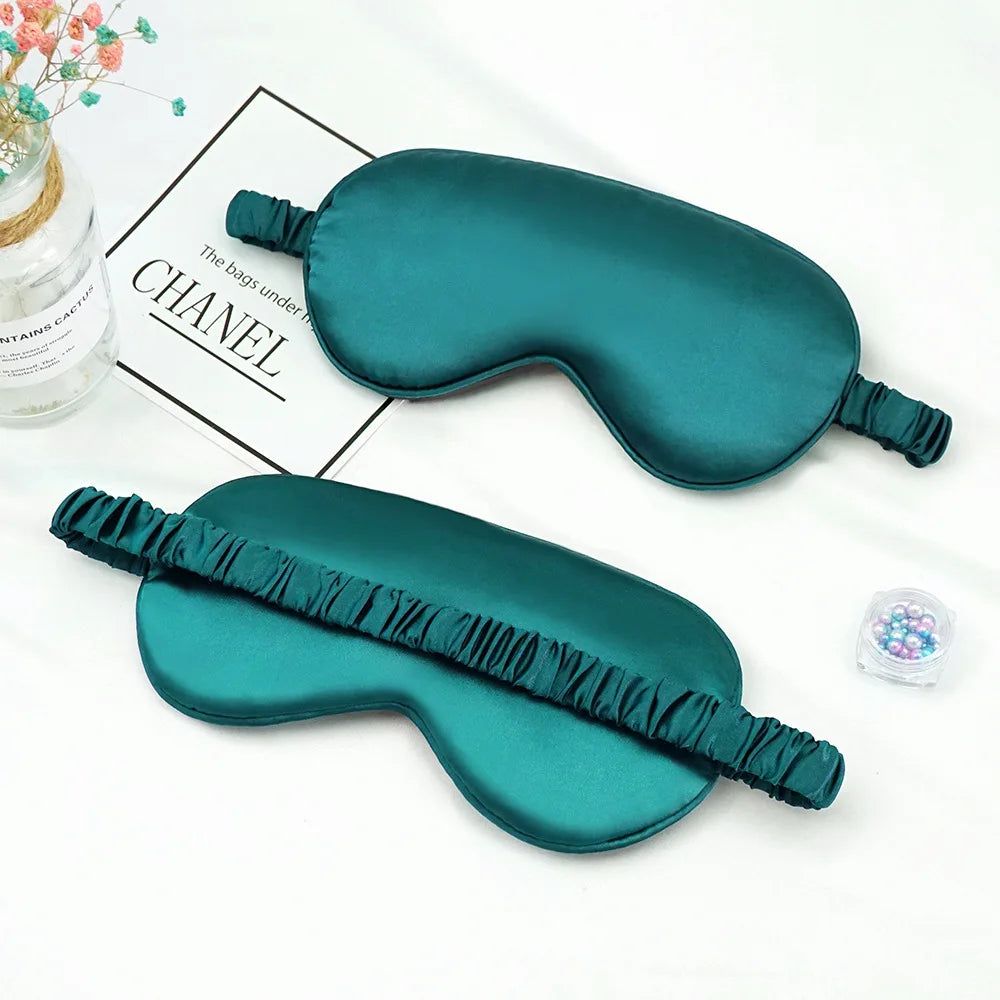 Imitated Silk Eye Patch Shading Sleep Eye Mask Eyepatch Travel Relax Cover Eyeshade Health Sleeping Shield Soft Eye Care Tools Badiee Stylez