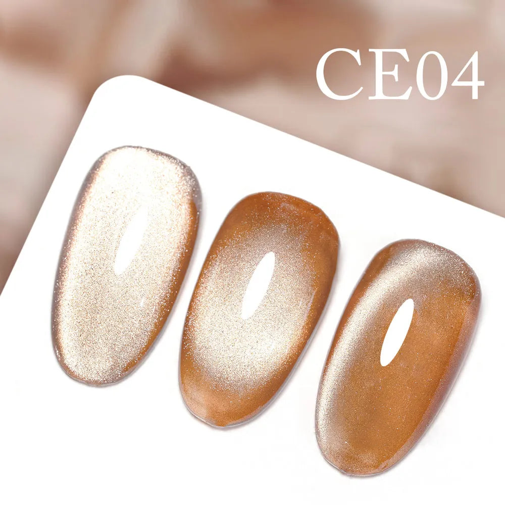 CANNI New 18ml Long Wear No-wipe Bright Topcoat Peeloff Base coat 5g Crystal Magnetic Cat Eye Gel Sparkling Glitter Varnishe CE04