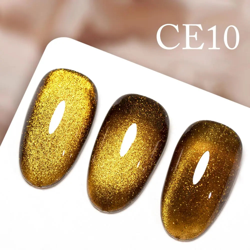 CANNI New 18ml Long Wear No-wipe Bright Topcoat Peeloff Base coat 5g Crystal Magnetic Cat Eye Gel Sparkling Glitter Varnishe CE10
