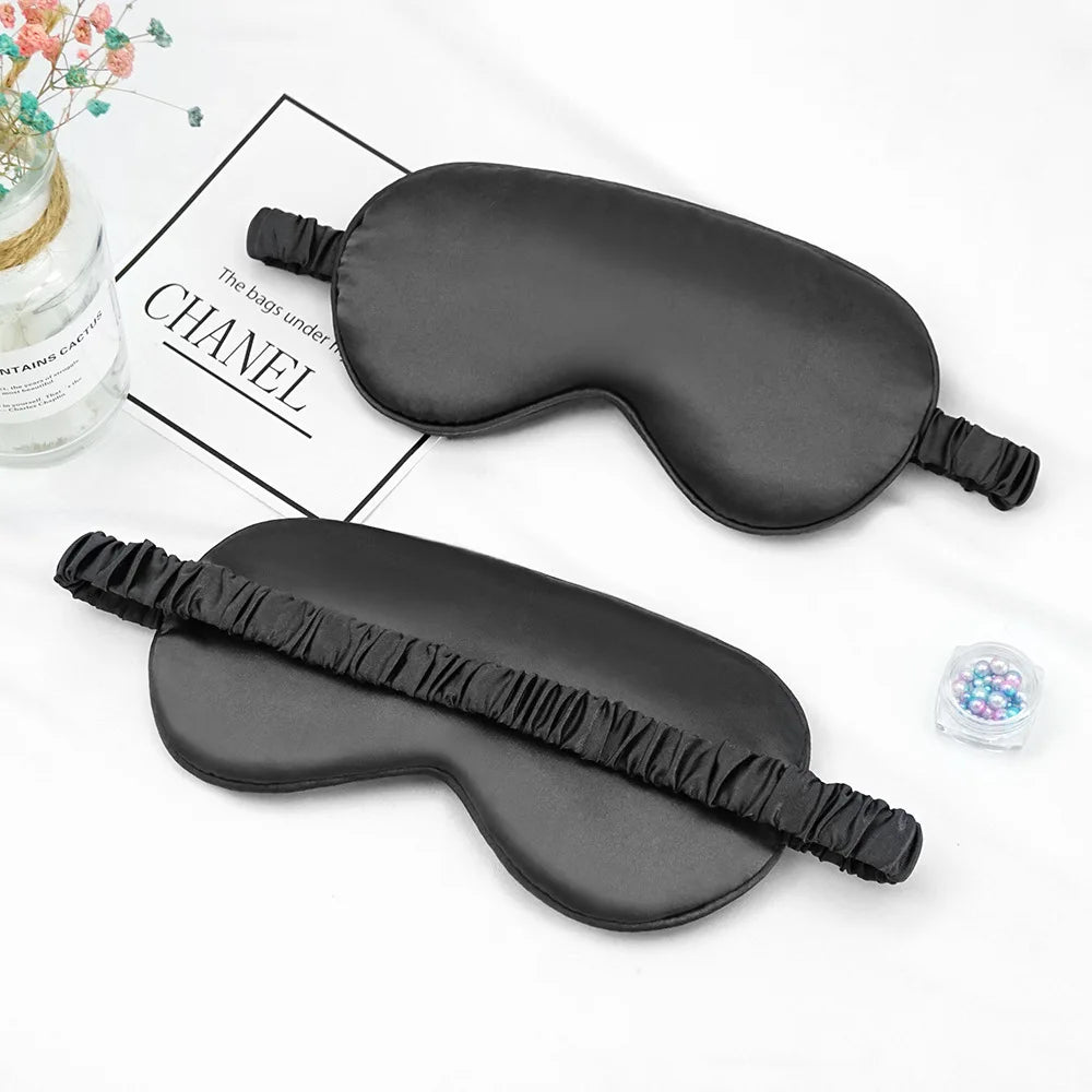 Imitated Silk Eye Patch Shading Sleep Eye Mask Eyepatch Travel Relax Cover Eyeshade Health Sleeping Shield Soft Eye Care Tools Badiee Stylez