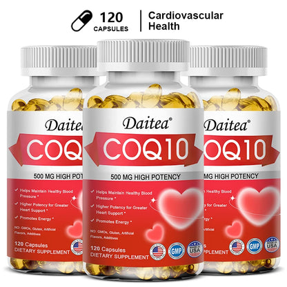 Daitea Coenzyme Q10 - a stable, highly absorbable form - supports energy production and promotes overall health.