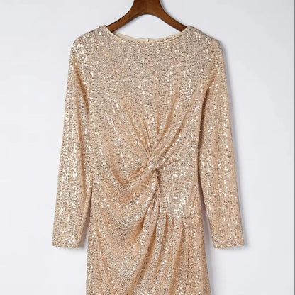 Ruched Detail Bodycon Mini Dress Badiee Stylez