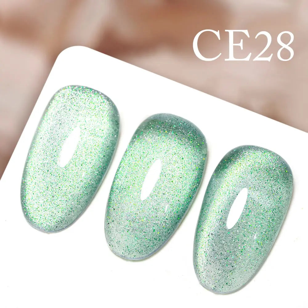 CANNI New 18ml Long Wear No-wipe Bright Topcoat Peeloff Base coat 5g Crystal Magnetic Cat Eye Gel Sparkling Glitter Varnishe CE28