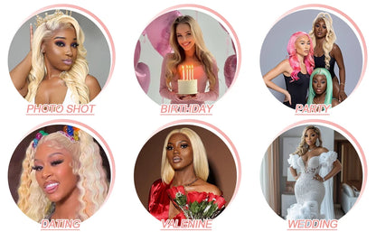 613 Blonde HD Lace Frontal Wig 13x4 13×6 Deep Wave Lace Front Human Hair Wig Colored Curly Wigs Water Wave Wigs For Women ﻿ ﻿ Badiee Stylez