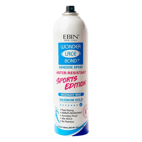 Ebin New York Wonder Lace Bond Sports Edition Adhesive Spray - Ultra Strong Hold, Ideal for Sports & Active Lifestyles