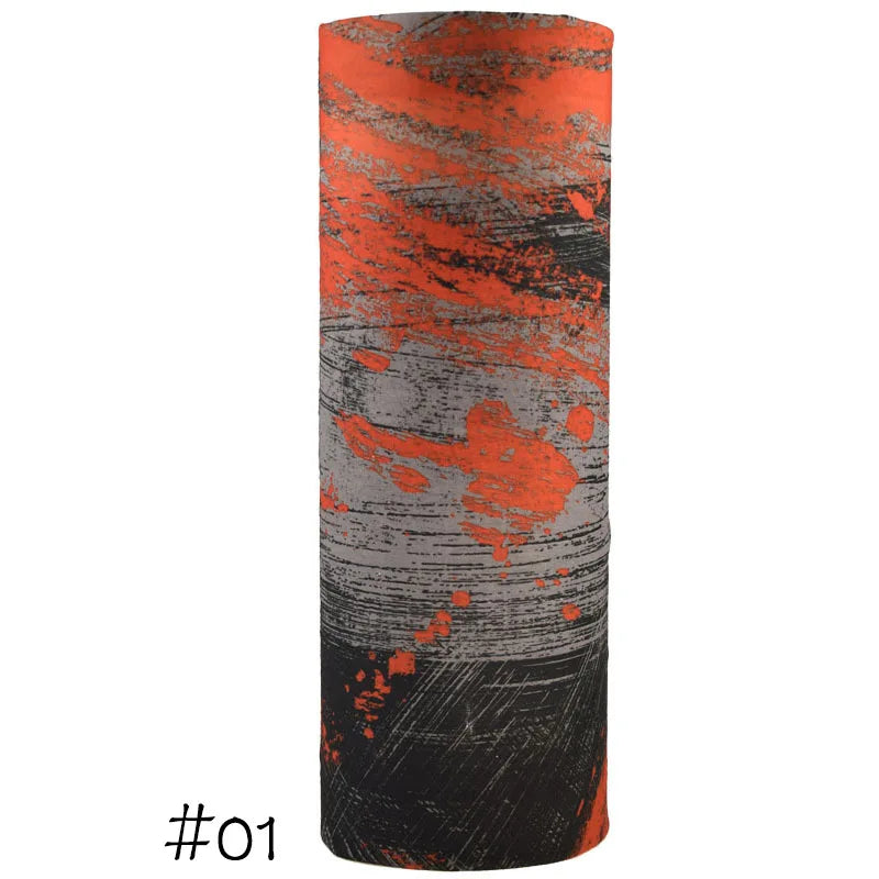 Men Women Windproof Headband Tube Bandana Headscarf Outdoor Cycling Mask Elastic Seamless Scarves Head Face Neck Sunshade Collar 01 One Size >8Y