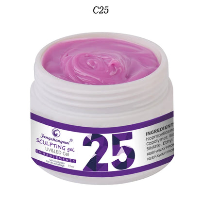 fengshangmei 15ml UV Gel For Nail Extensions Camoufalge Builder UV Gel Nail Polish Varnish 3D Thick Constructor Gel For Building USA-25