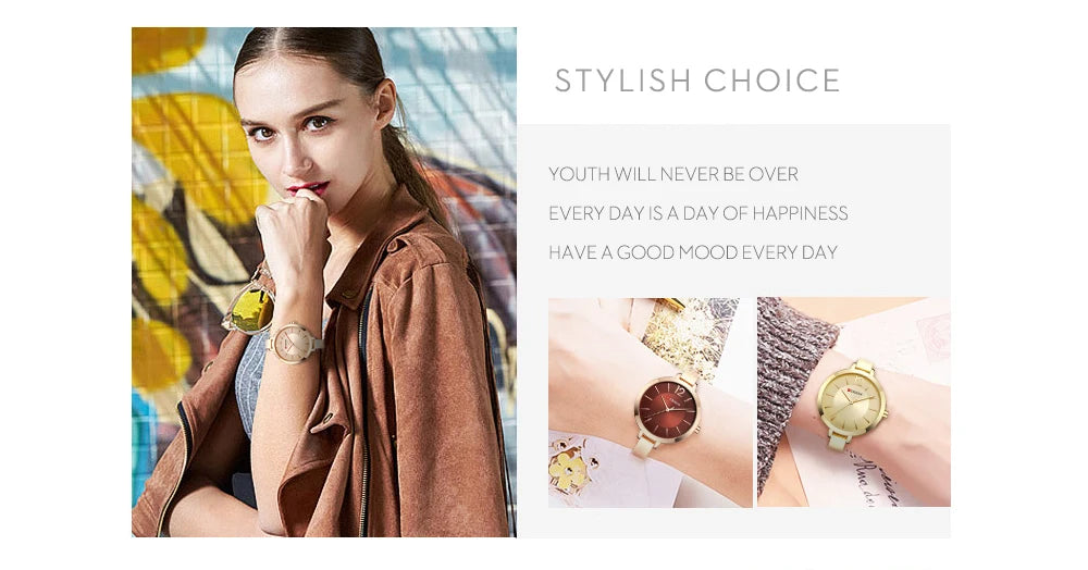 CURREN Watch For Women 9012 Top Brand Luxury Quartz Clock Casual Fashion Ladies Wristwatch Lady Clock Relogio Feminino