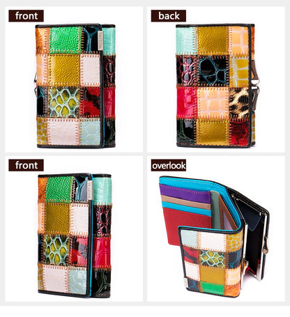 WESTAL Women's Wallet Female Wallet Genuine Leather Purse For Women Crocodile Pattern Design Luxury Brand Lady Clutch Female