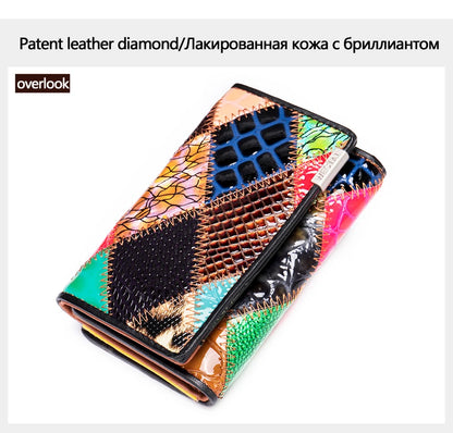 WESTAL Women's Wallet Female Wallet Genuine Leather Purse For Women Crocodile Pattern Design Luxury Brand Lady Clutch Female