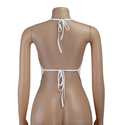 2023 Women Sexy Retro Crop Tops Purple Halter Backless Corset Tops Summer Sleeveless Tie Up Camisoles Wrap Bust Vest Y2k Clothes