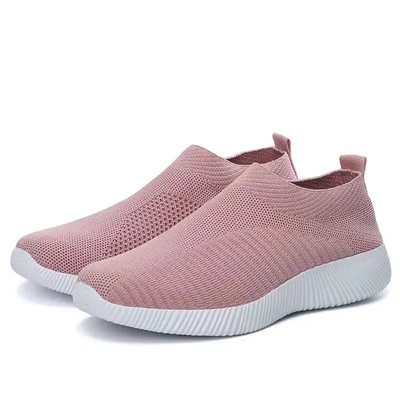 Women Vulcanized Shoes High Quality Women Sneakers Slip On Flats Shoes Women Loafers Plus Size 42 Walking Flat 1926fense